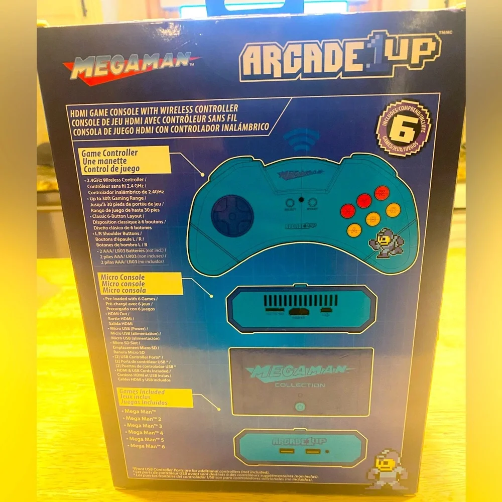 NWT 🌟 MegaMan Collection Arcade Wireless gaming set includes 6 games!